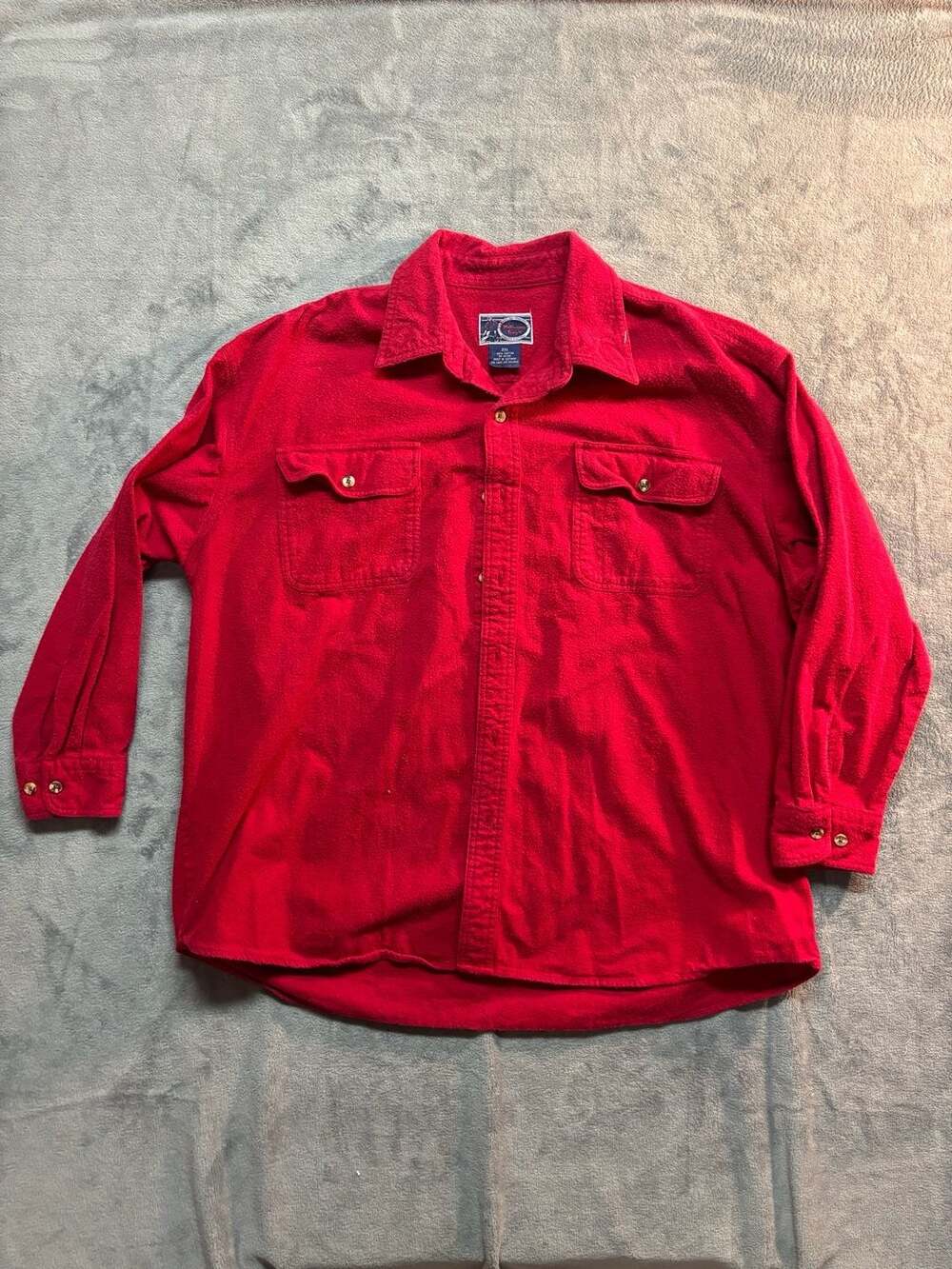 Williams Bay Trading Co. Men's 2XL Red Flannel Button-Down Shirt